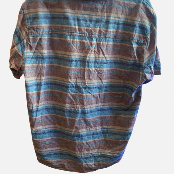 HippyTree Nomad Division Men’s Organic Cotton Stripe Button Shirt Size L - Picture 6 of 6